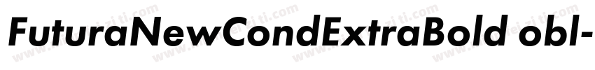 FuturaNewCondExtraBold obl字体转换